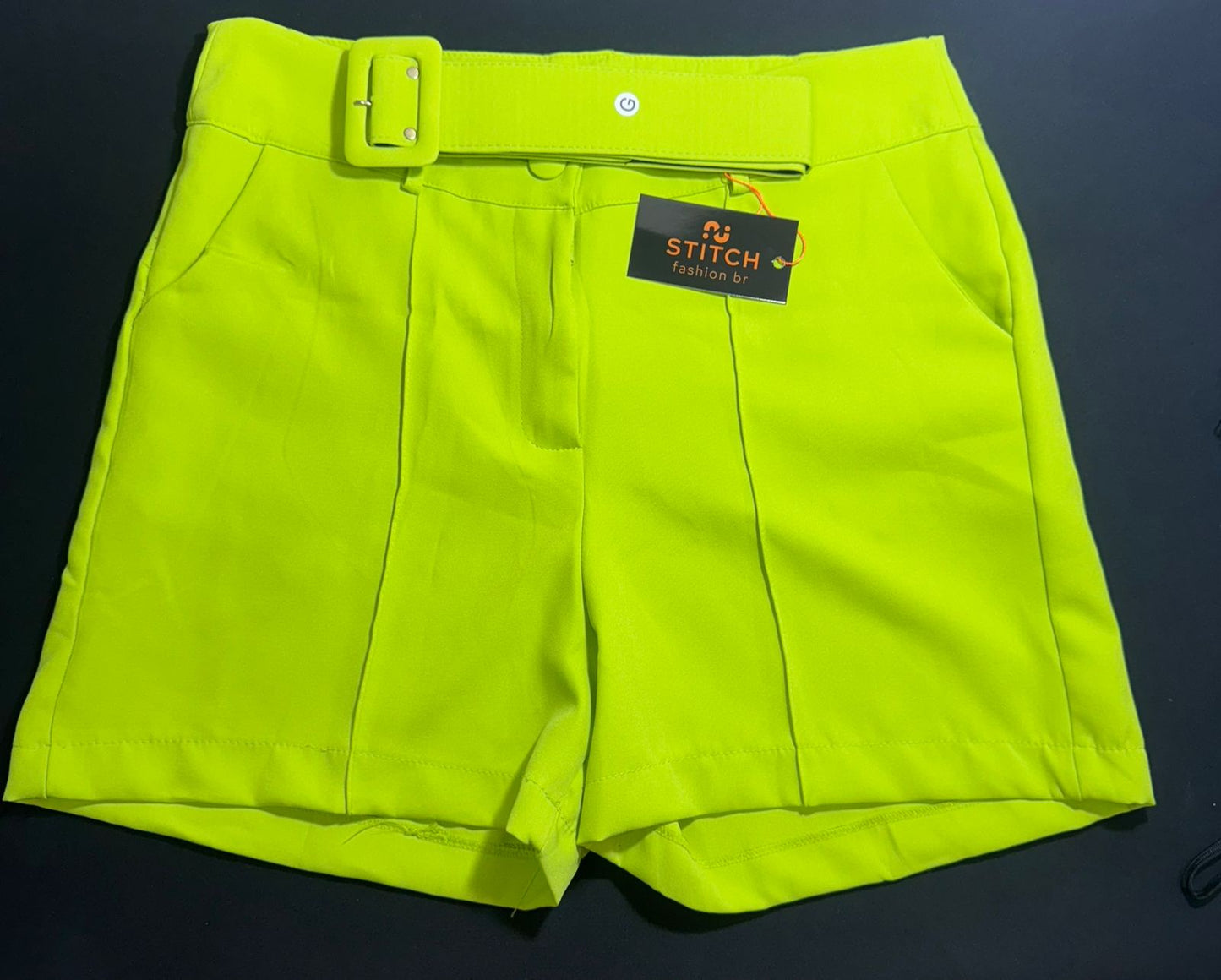 SHORT ALFAIATARIA C/ CINTO