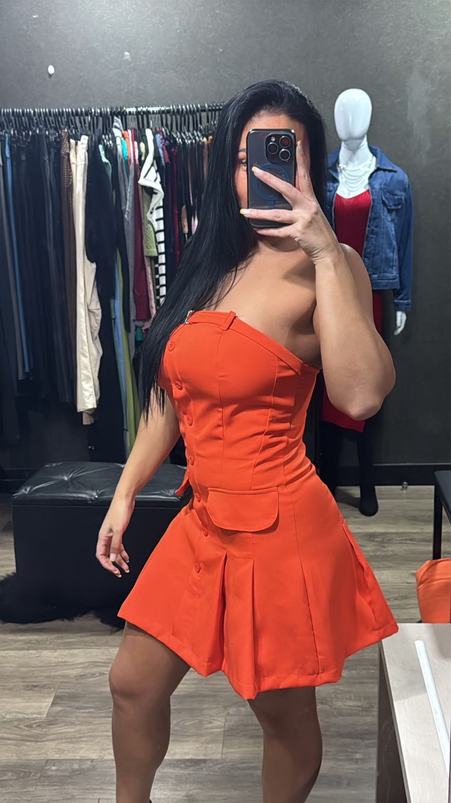 VESTIDO TOMARA QUE CAIA COLEGIAL