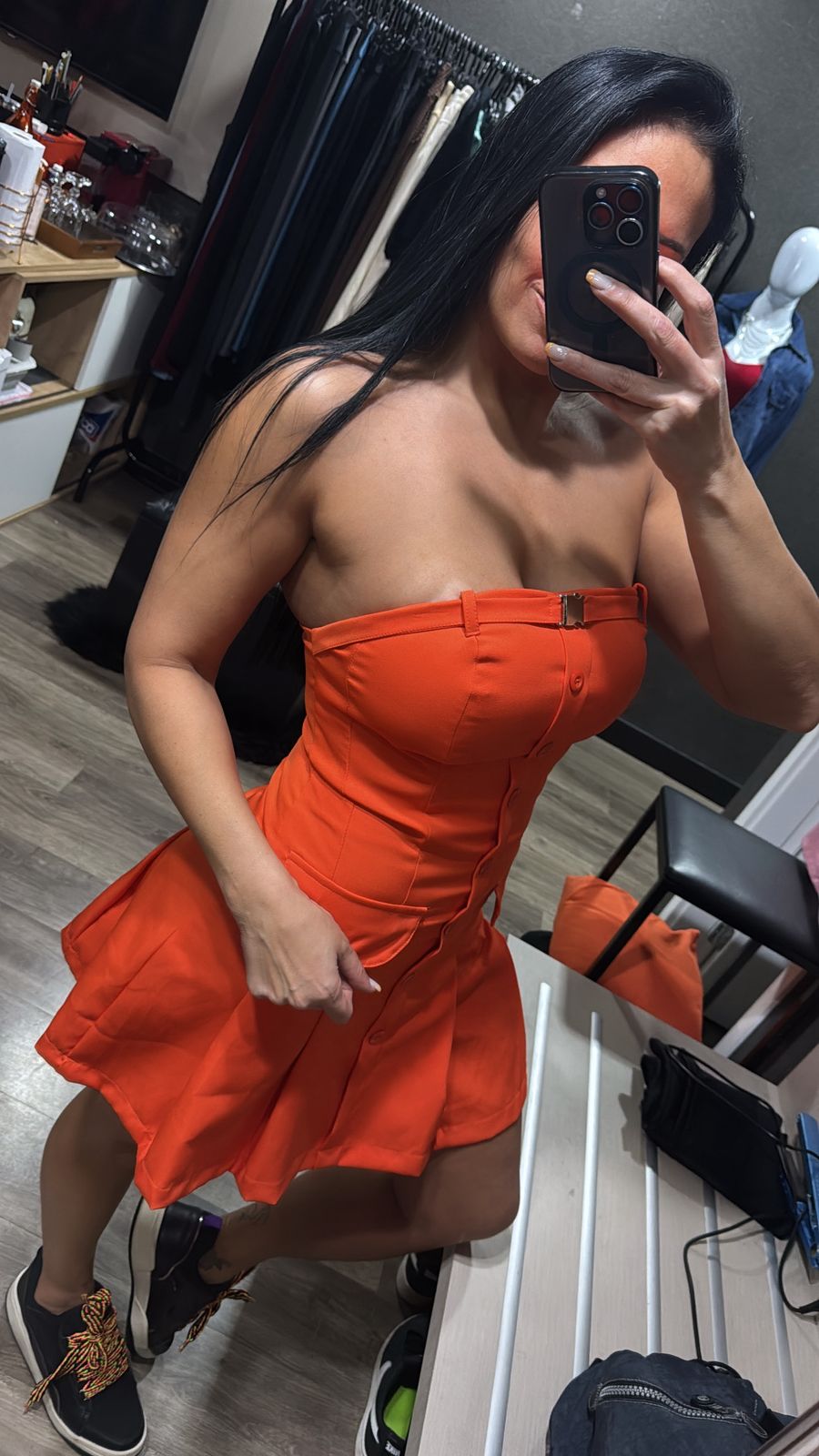 VESTIDO TOMARA QUE CAIA COLEGIAL