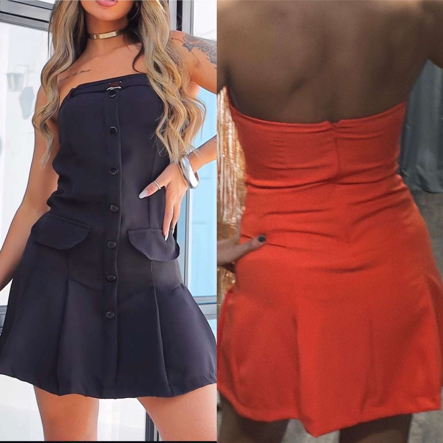 VESTIDO TOMARA QUE CAIA COLEGIAL