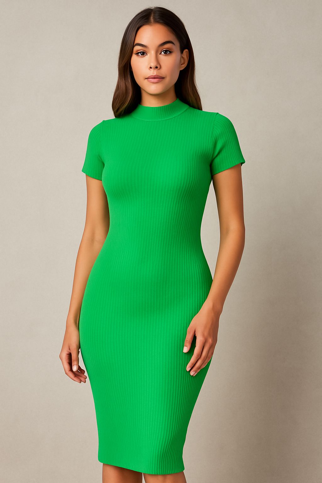 VESTIDO CANELADO