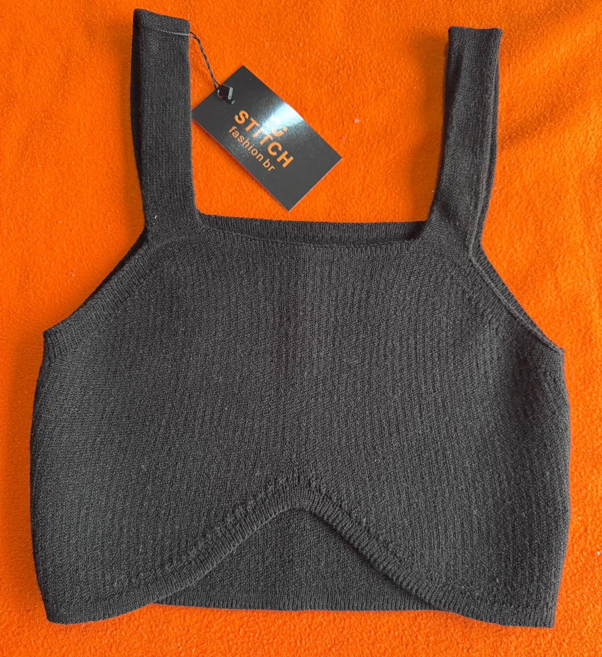 CROPPED TRICOT CORAÇÃO