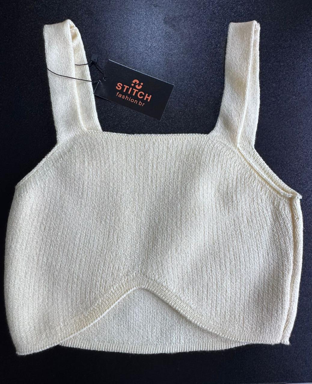 CROPPED TRICOT CORAÇÃO