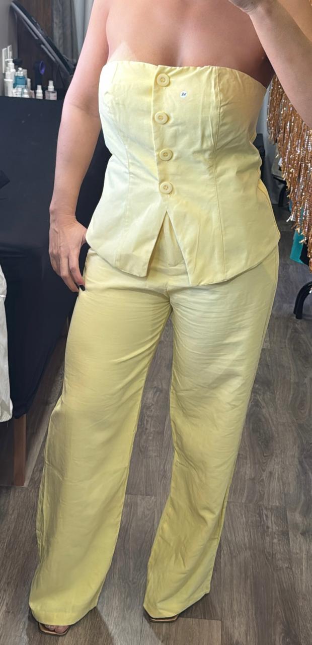 CONJUNTO CALÇA + TOMARA QUE CAIA