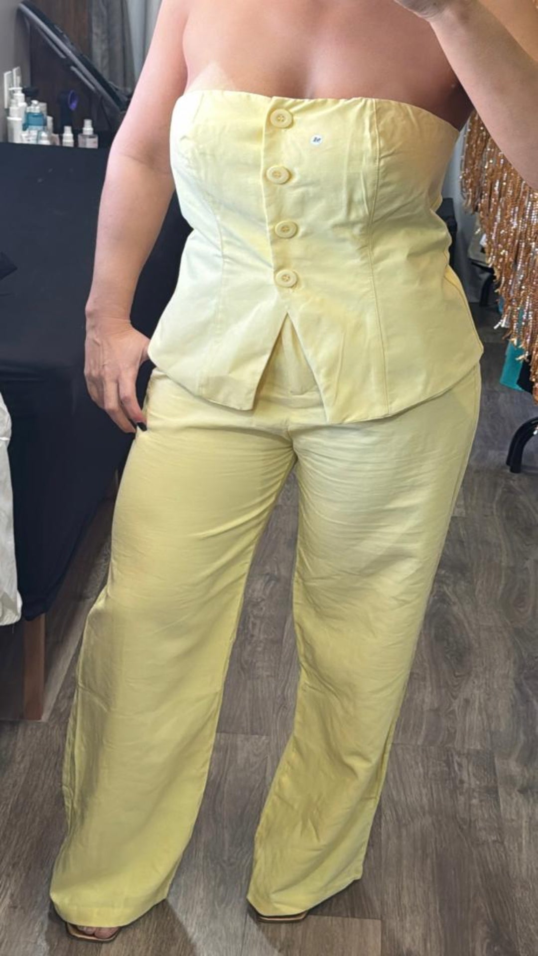 Conjunto Alfaiataria + Tomara Que Caia