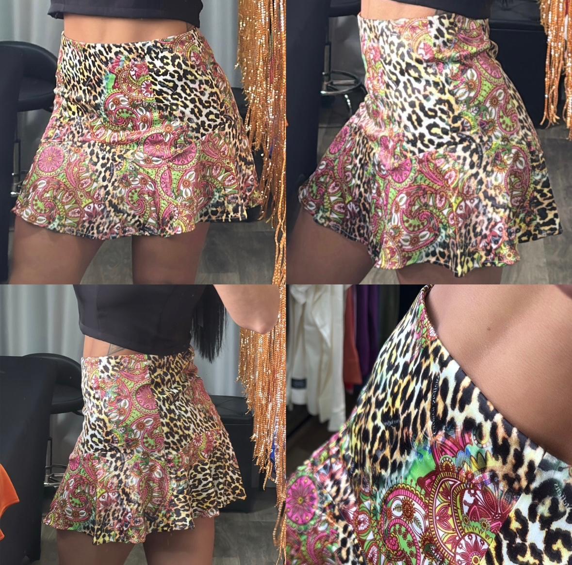 Saia Estampada Animal Print CARMEN STEFFENS