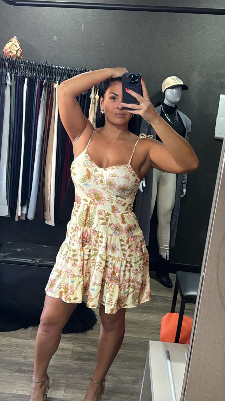 Vestido Com Bojo + Alça Ajustavel