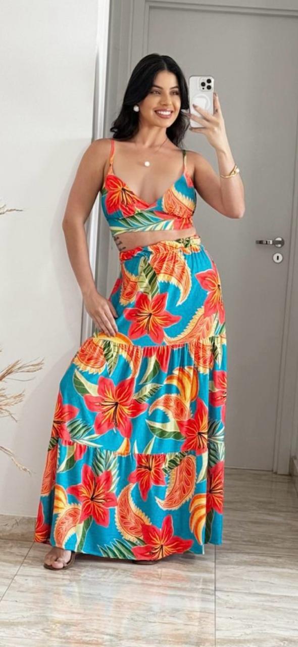 Conjunto Saia + Top