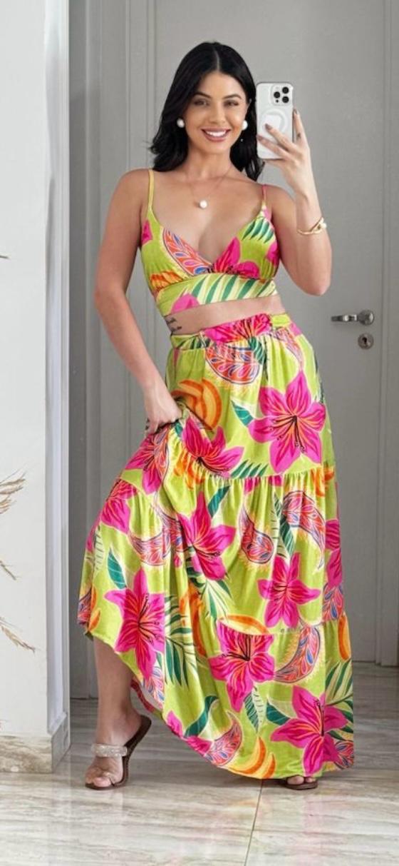 Conjunto Saia + Top