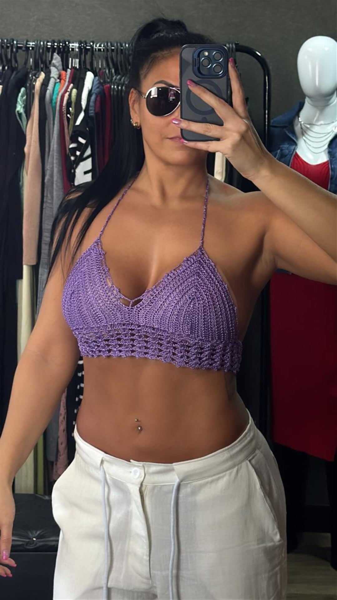 Cropped Crochê