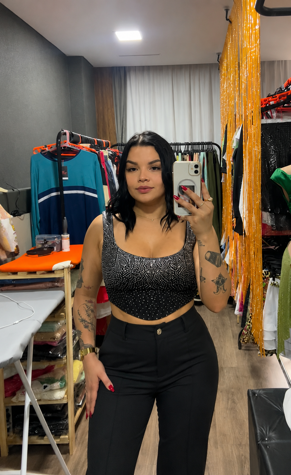 Cropped Strass