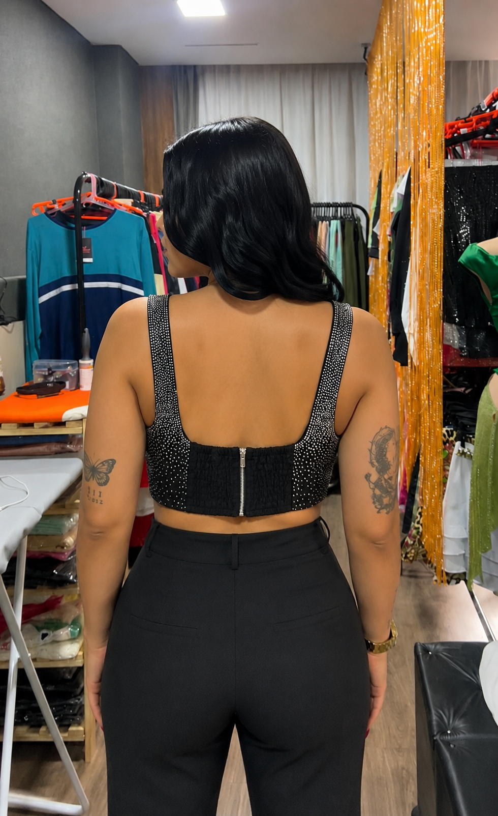 Cropped Strass