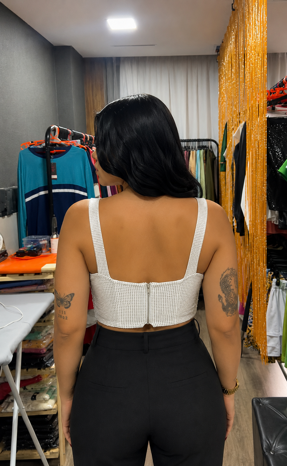 Cropped Strass