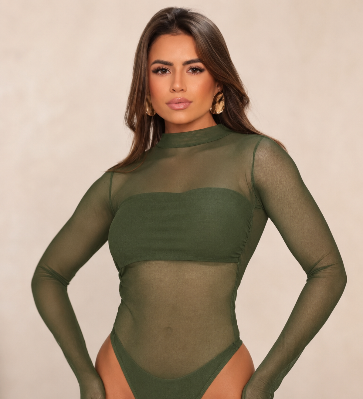 Body Manga Longa Tela + Faixa