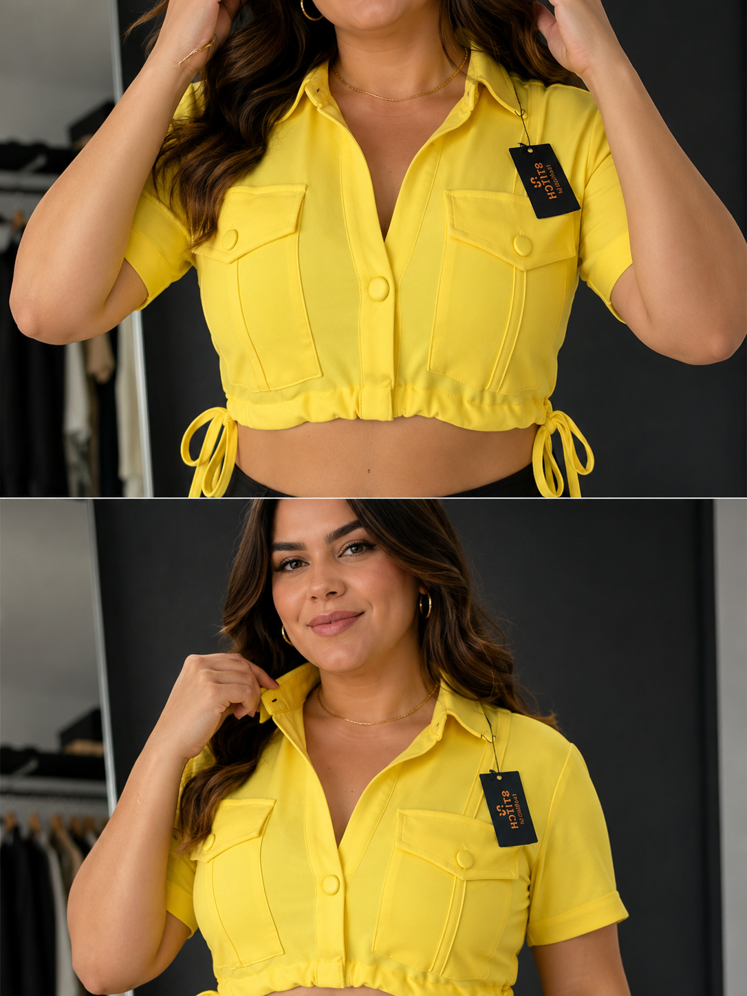 Cropped Malha Prada
