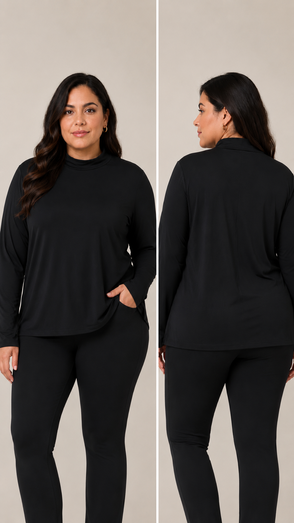 Blusa Basica Gola Alta