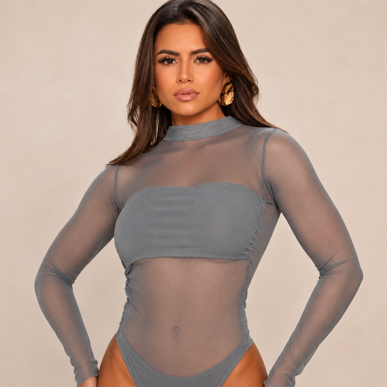 Body Manga Longa Tela + Faixa