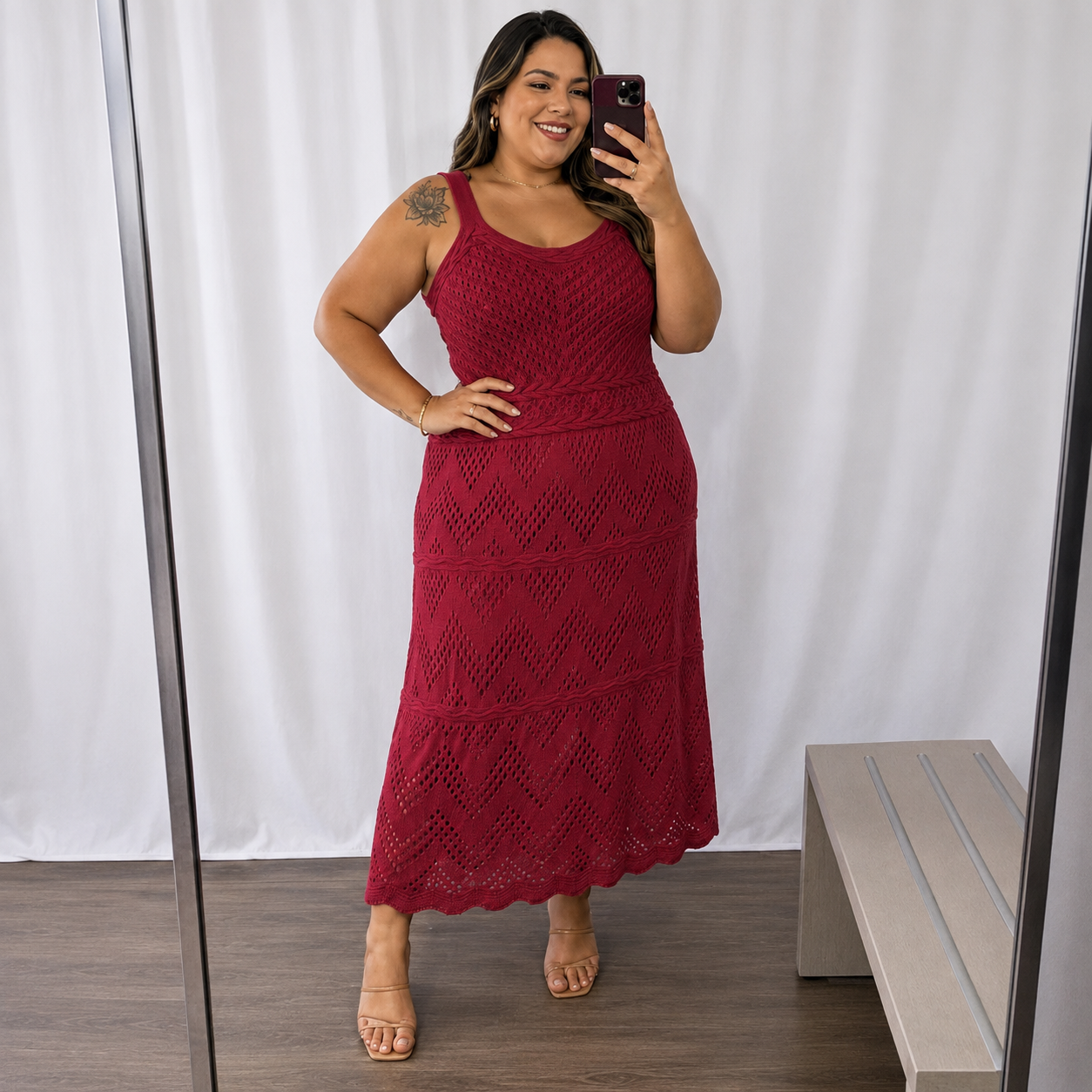 Vestido Trico Plus Size