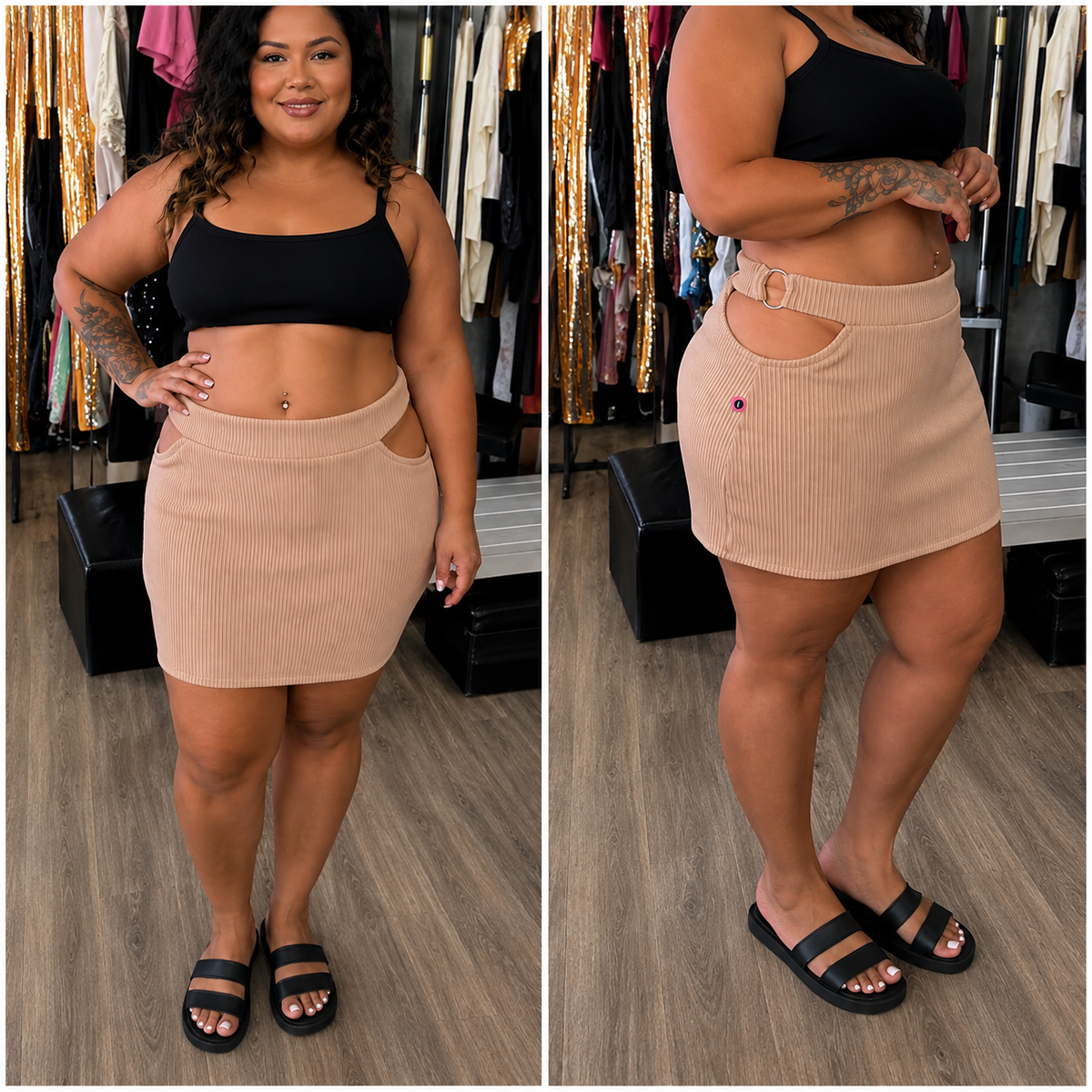 Shorts/Saia Fenda Lateral