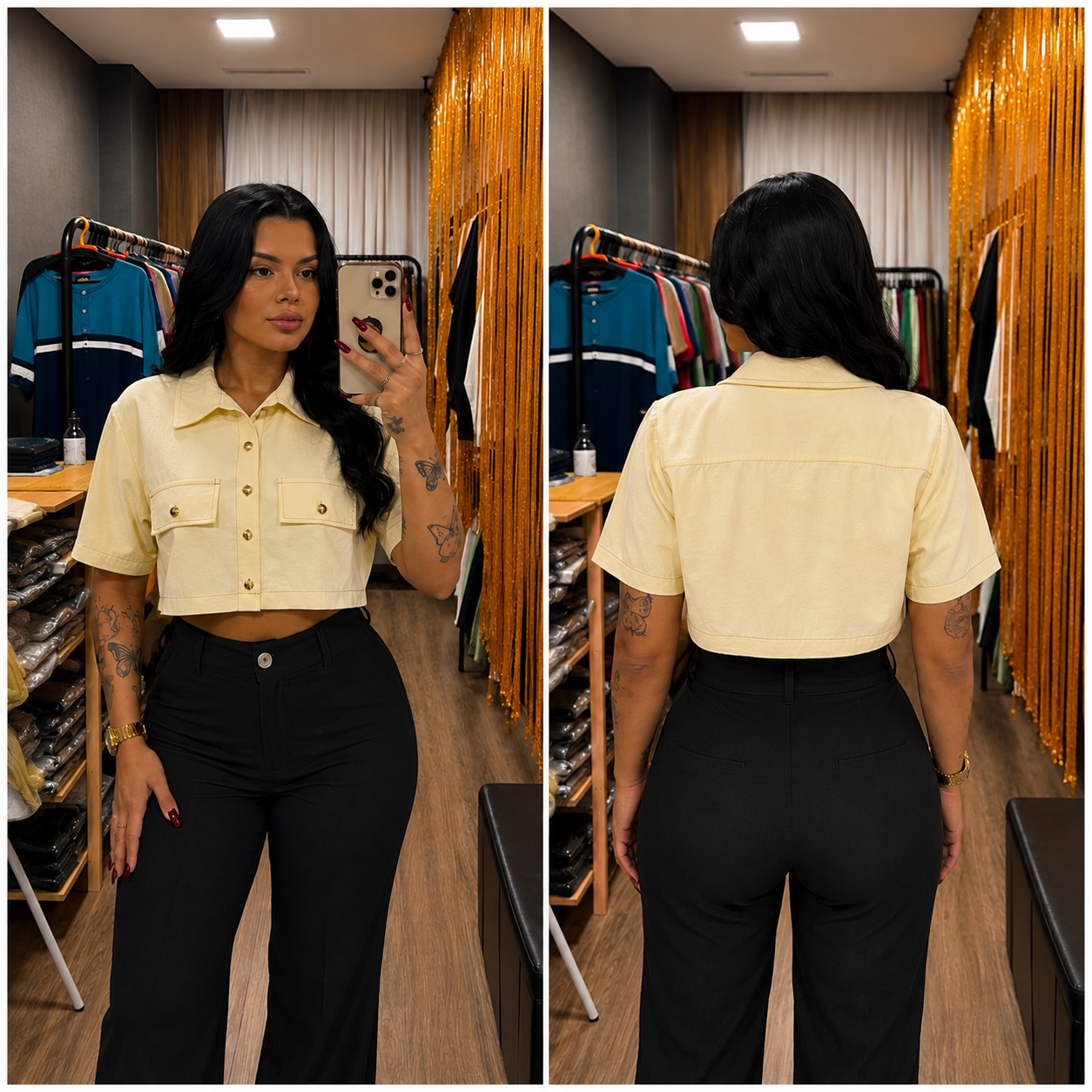 Camisa Cropped