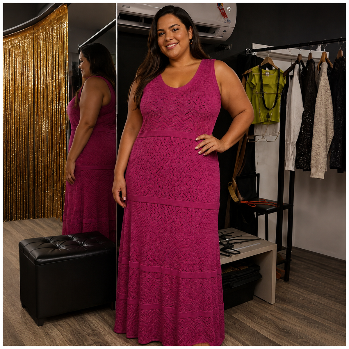 Vestido Tricô Plus Size