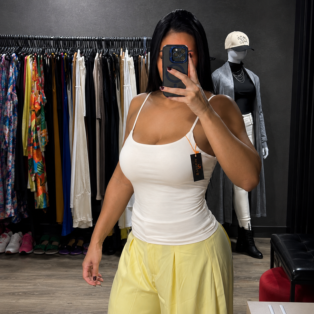 Blusinha Alça Com Bojo - Tam.U