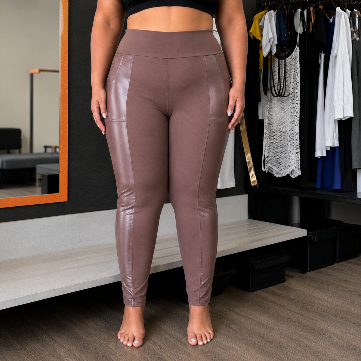 Legging Montaria Flanelada Plus Size