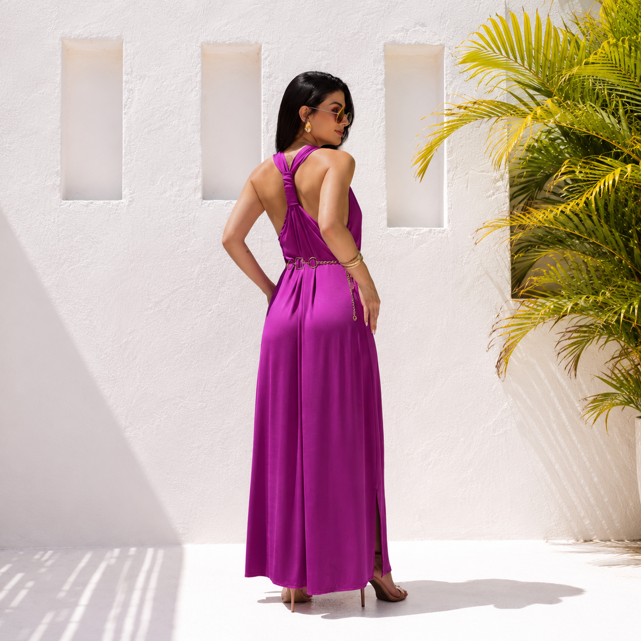 Vestido Regata Longo Malha Fria