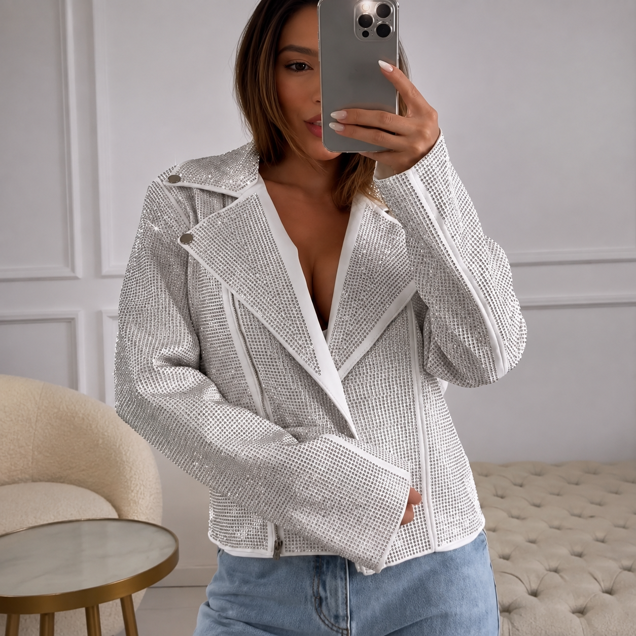 Jaqueta Strass