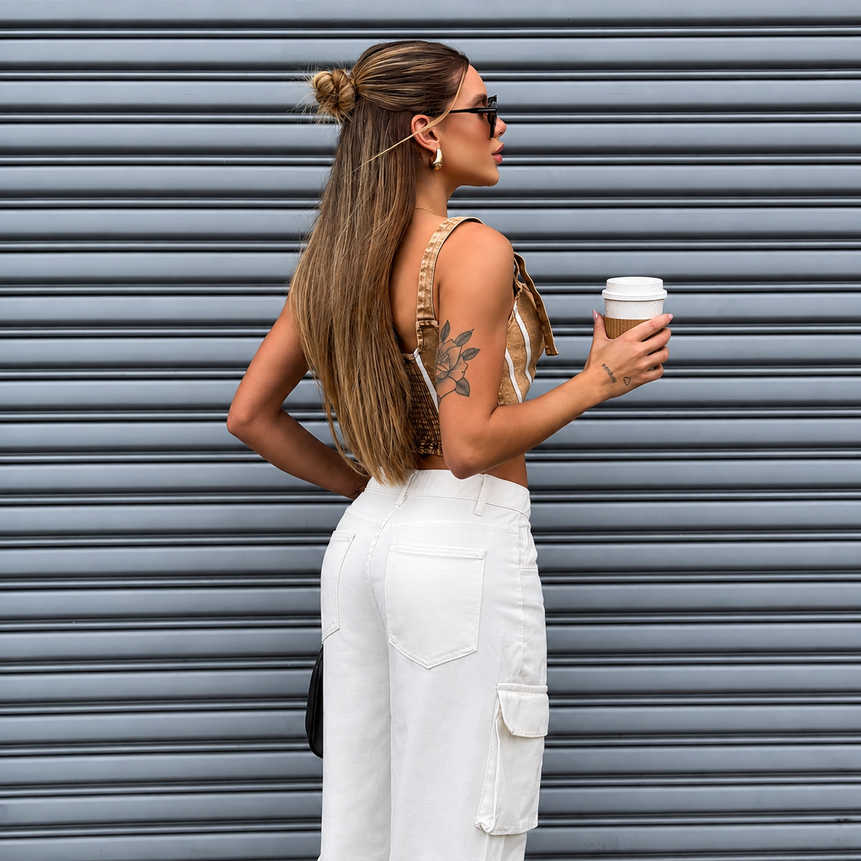 Calça Jeans Cargo