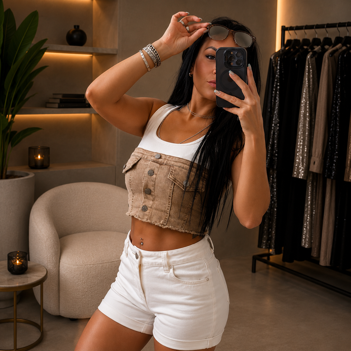 Cropped Jeans