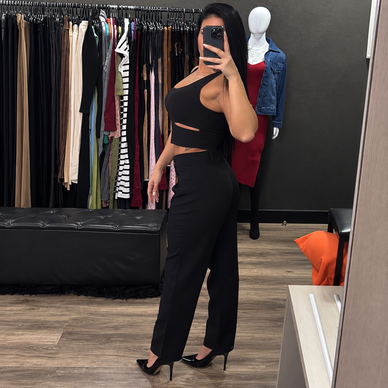 Cropped Alfaiataria Com Recorte