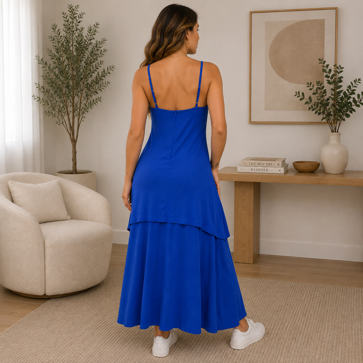 Vestido Longo Em Camadas