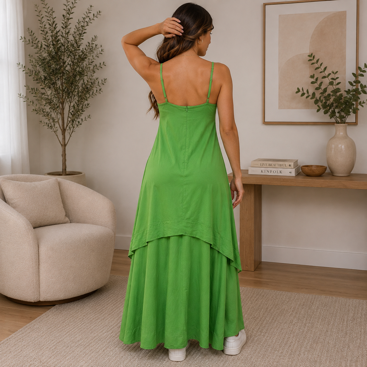 Vestido Longo Em Camadas