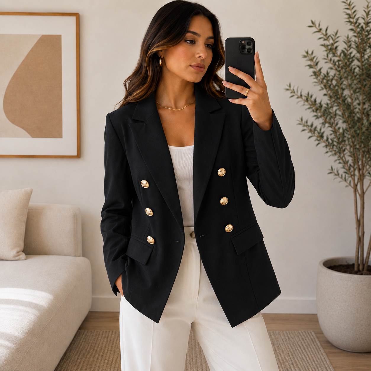 Blazer Botão Dourado