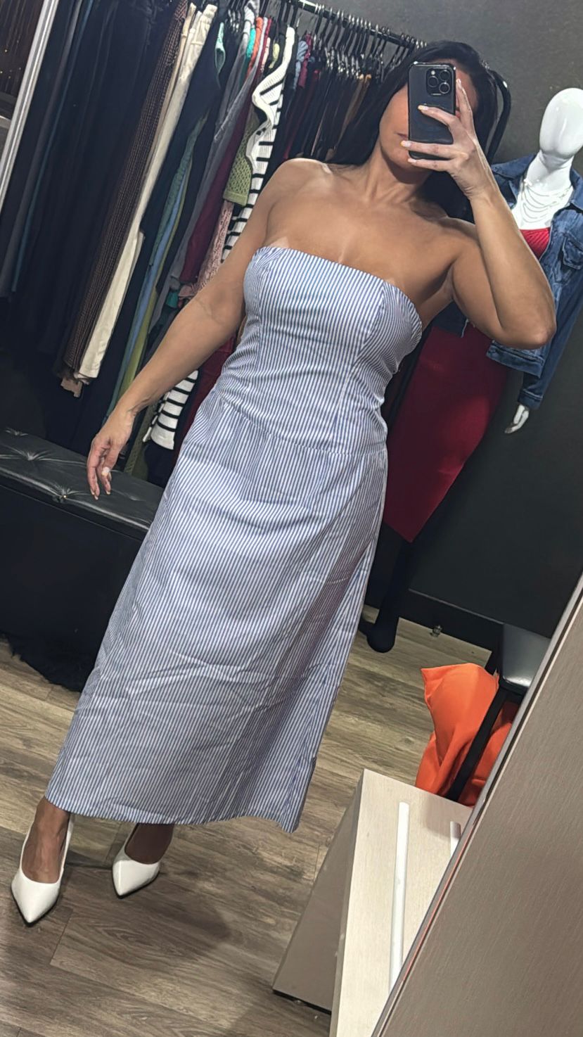 Vestido Alfaiataria Tomara Que Caia