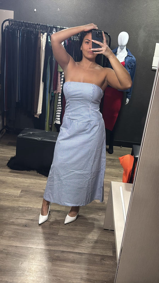 VESTIDO ALFAIATARIA TOMARA QUE CAIA