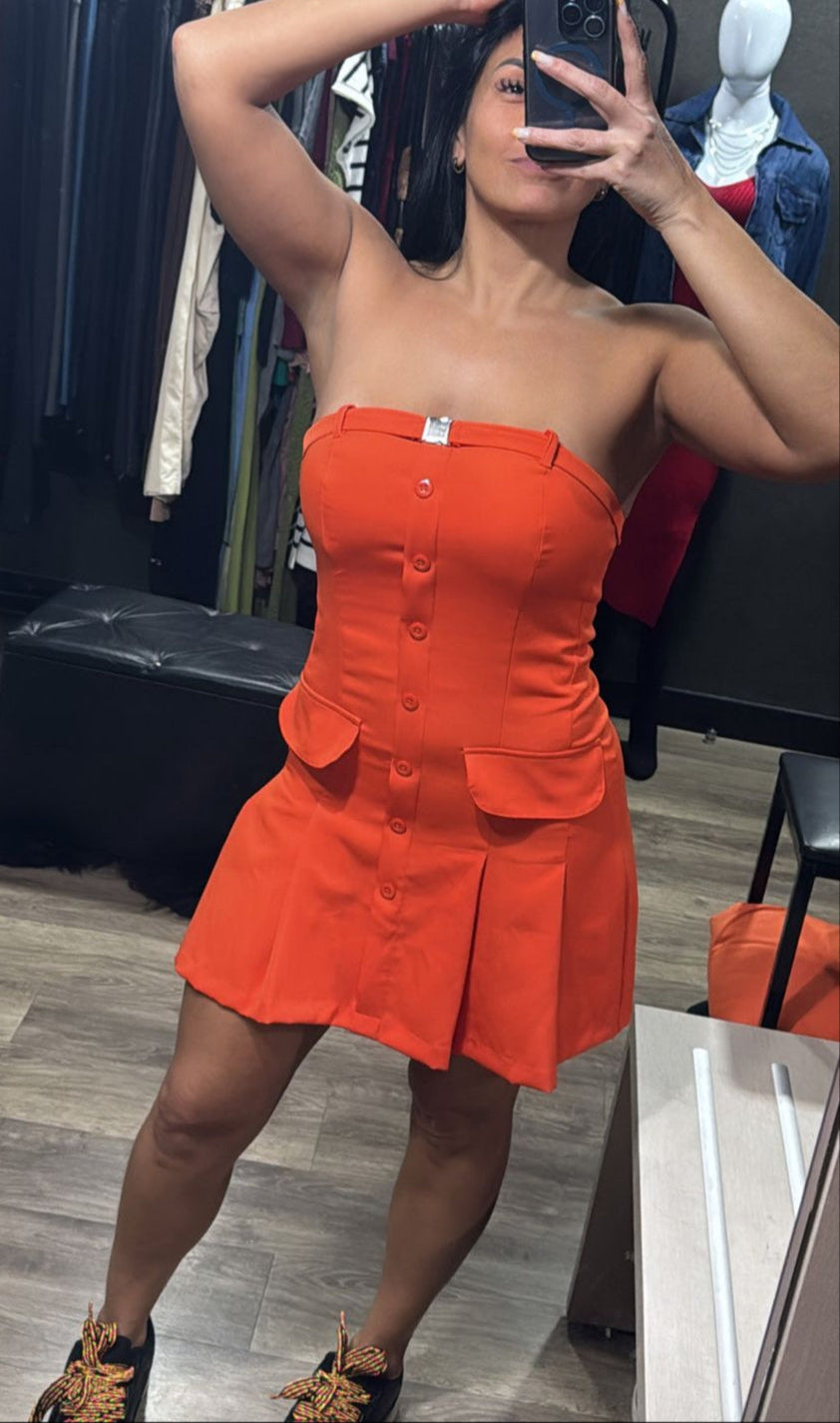 Vestido Colegial Tomara Que Caia