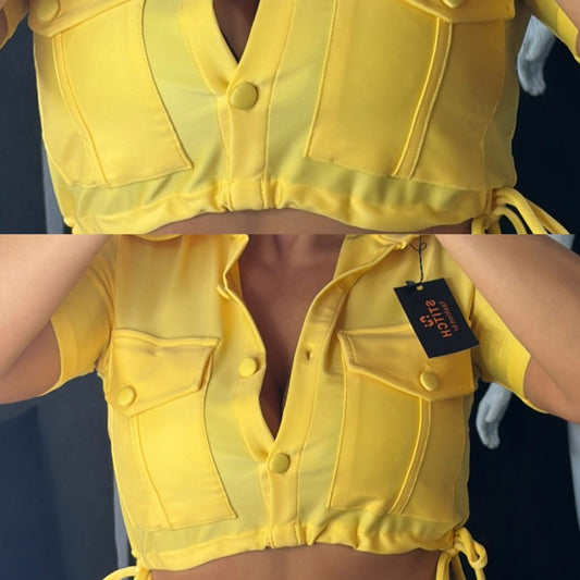 Cropped Malha Prada
