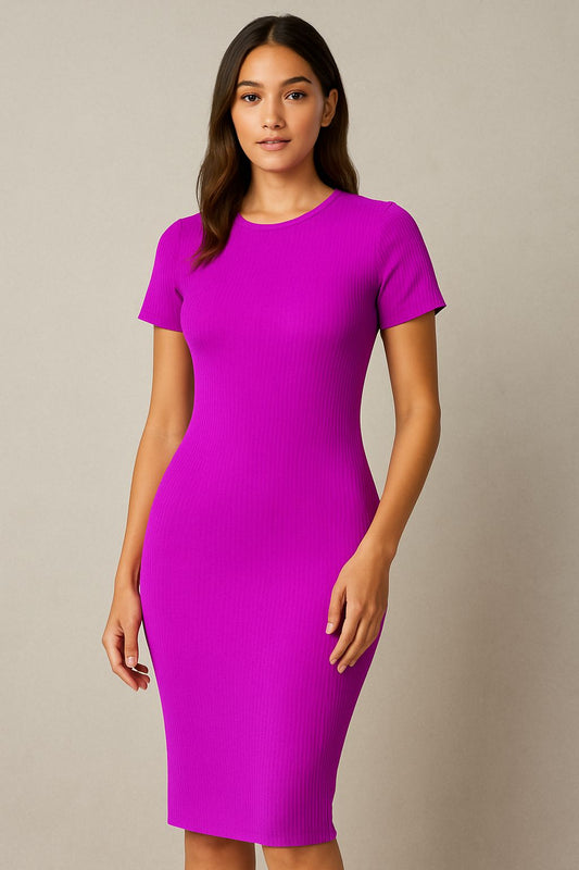 VESTIDO CANELADO