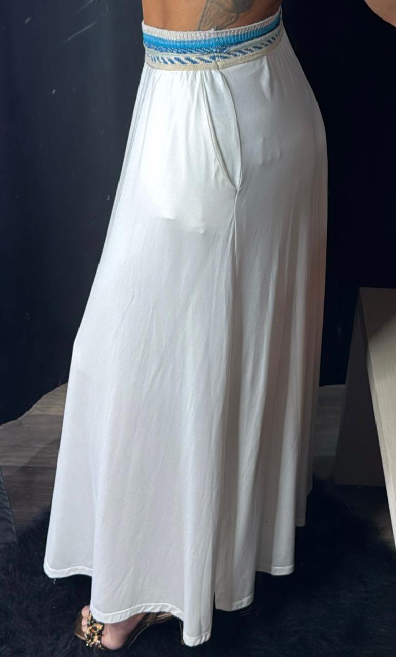 Saia Longa + Aplicação Tricô