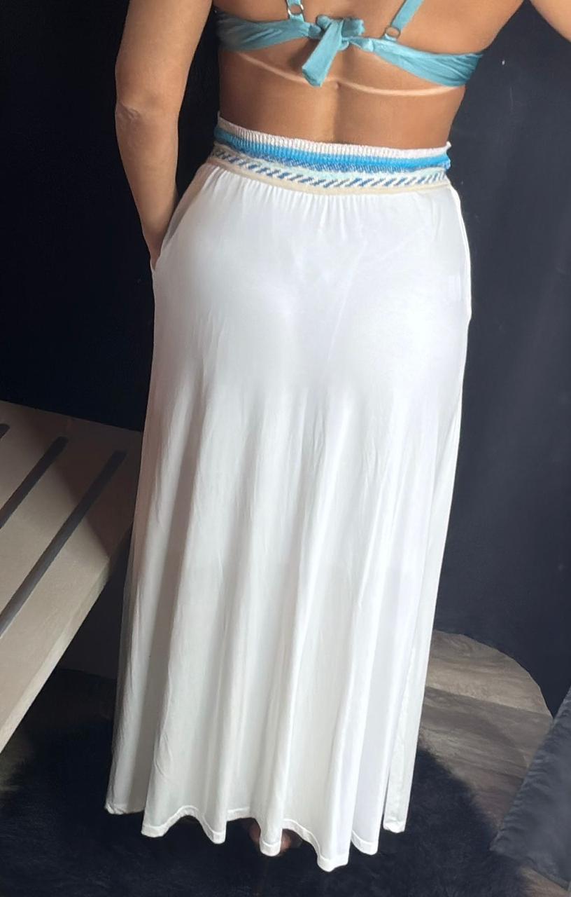 Saia Longa + Aplicação Tricô
