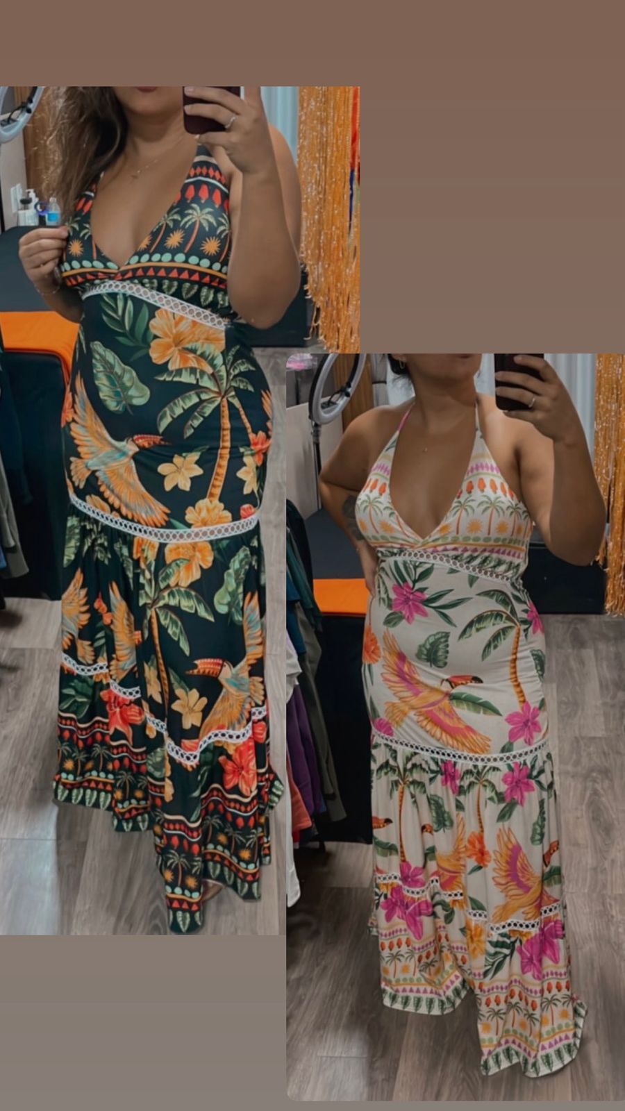 Vestido Longo Florido