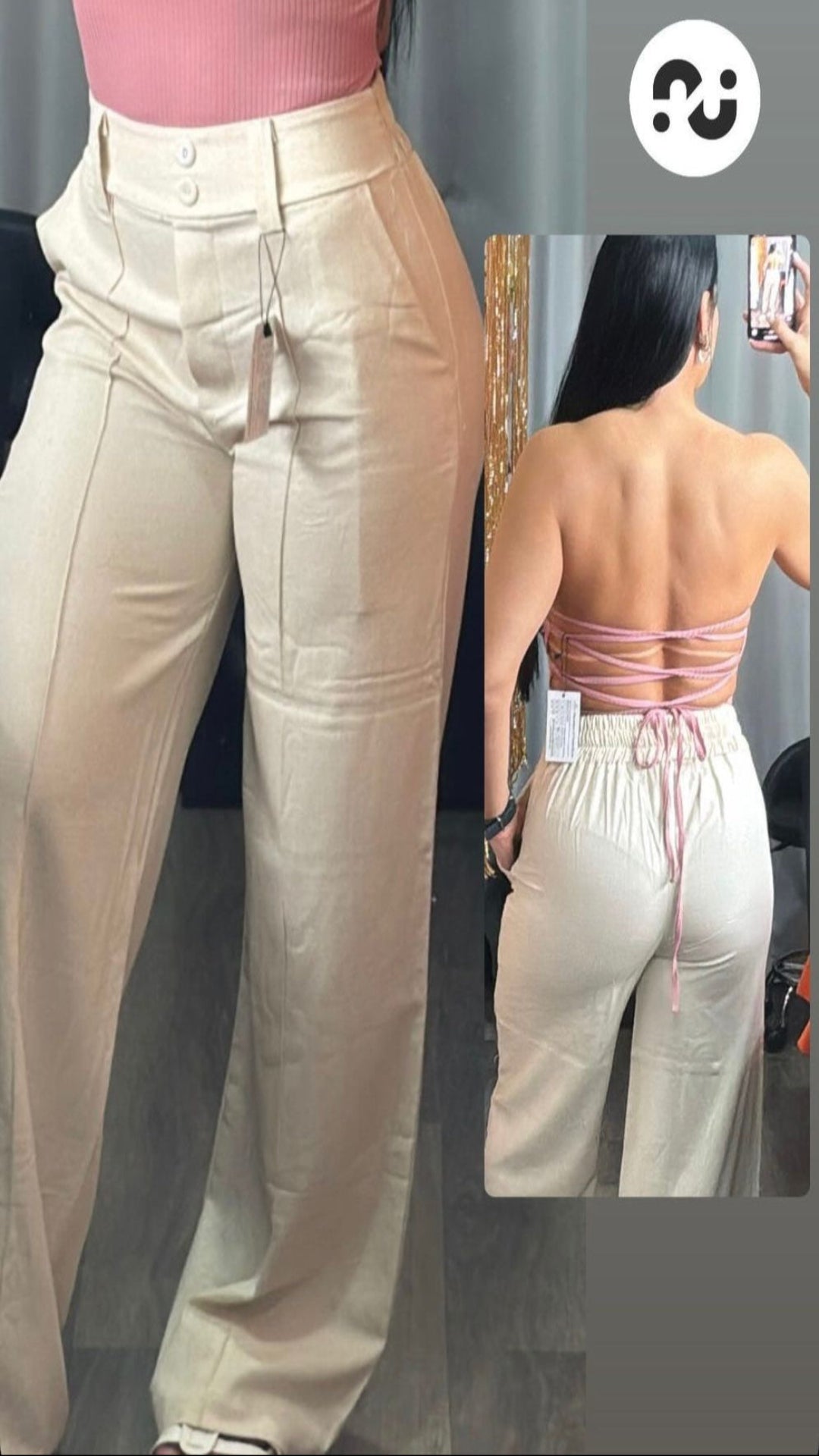 Calça Linho Com Elastico