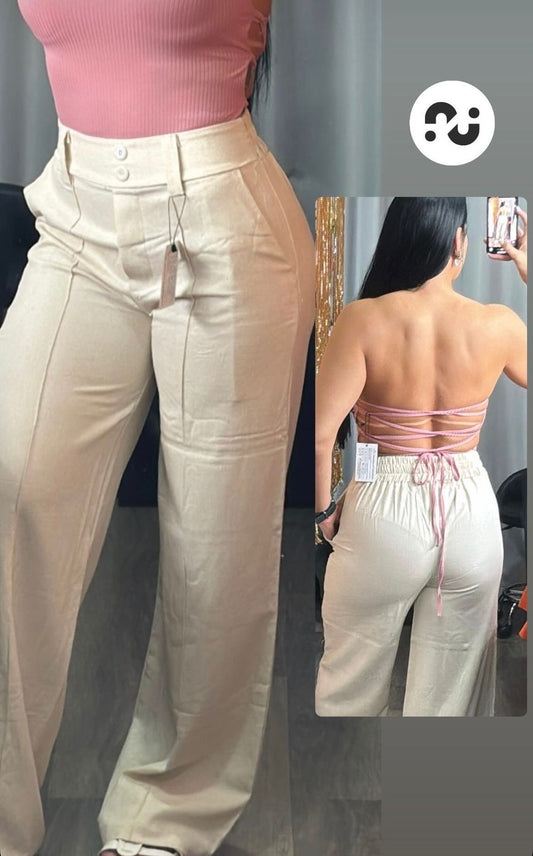 CALÇA LINHO C/ ELASTICO