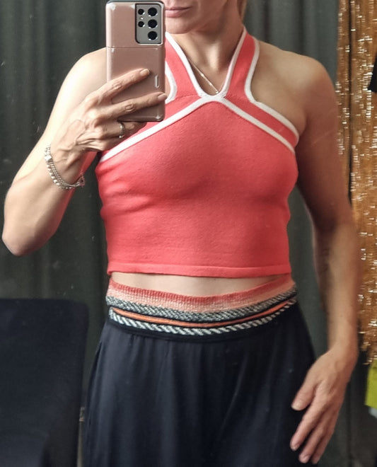 CROPPED TRICOT TRANÇADO