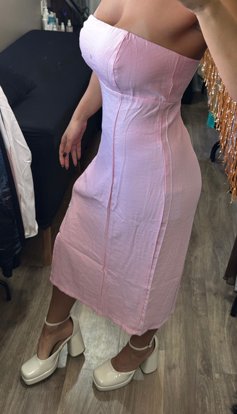 Vestido Alfaiataria Tomara Que Caia