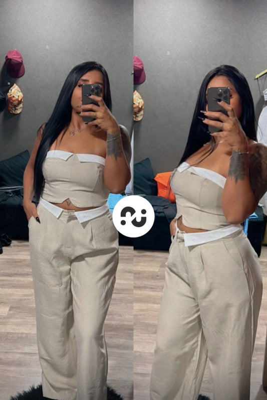 CONJUNTO CALÇA + TOMARA QUE CAIA