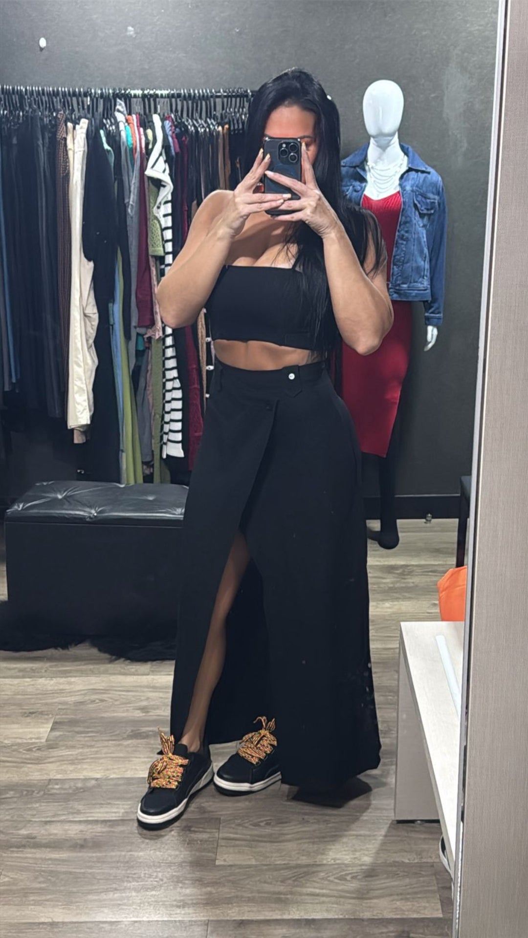 Conjunto Saia Longa + Cropped