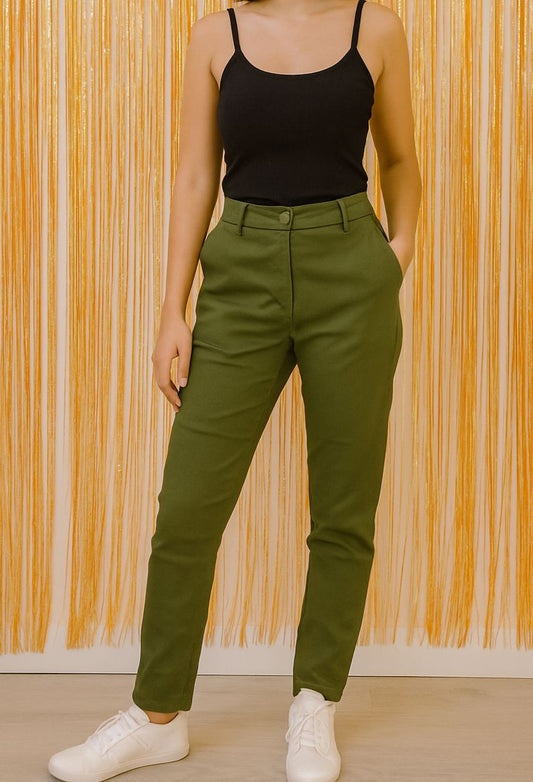 CALÇA C/ CORTE ALFAIATARIA LYCRA